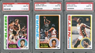 1978 Topps Basketball PSA Graded Complete Set of 132 Cards (24 PSA 10s and 108 PSA 9s) #7 on PSA Set Registry